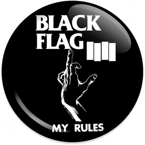 Chapa Black Flag rules negra