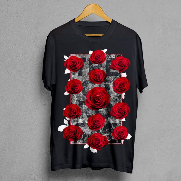 Camiseta Manifesto Trece Rosas negra hombre