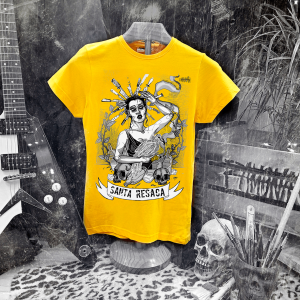 camiseta ramonak santa resaca amarilla mujer