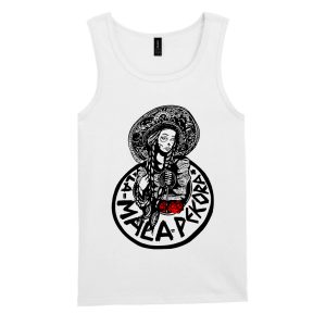 LA MALA PEKORA CAMISETA BLANCA TIRANTES UNISEX KATRINA