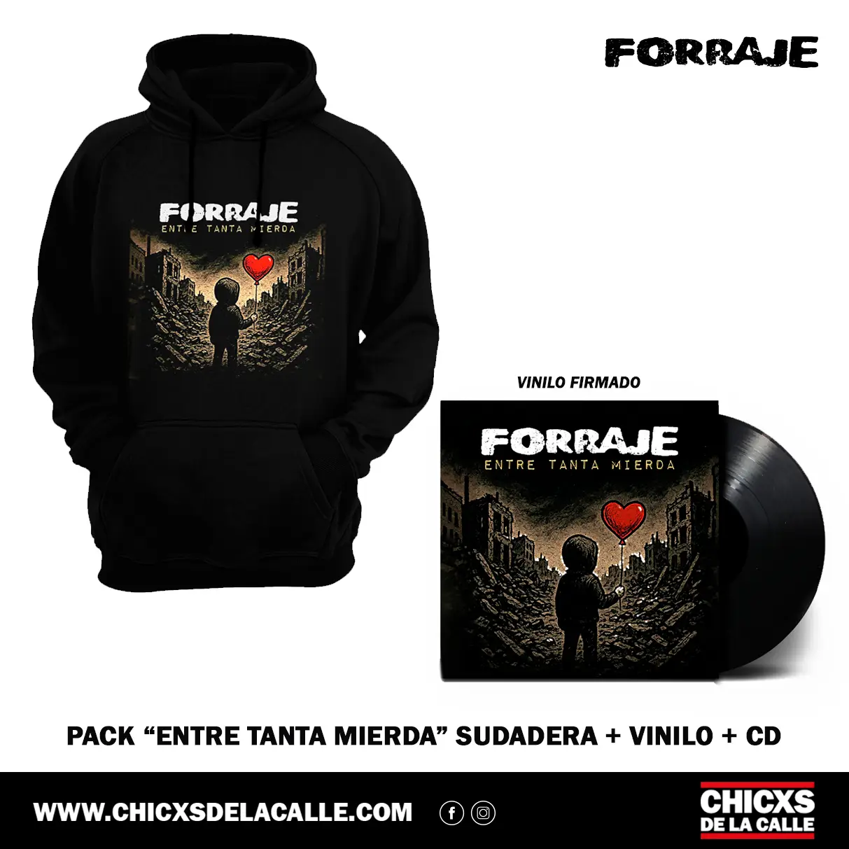 PACK SUDADERA + VINILO + CD