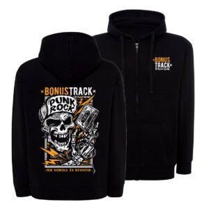 SUDADERA BONUS TRACK GIRONA NEGRA CREMALLERA