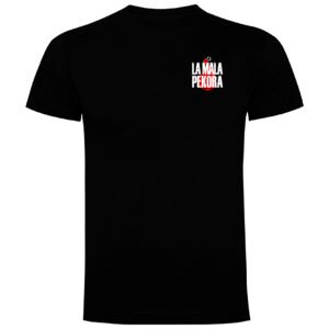 LA MALA PEKORA CAMISETA NEGRA UNISEX_ NAFARROAN IDIOTS