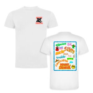 MANNY CALAVERA_CAMISETA BLANCA UNISEX_ALGUIEN QUE ME QUIERE