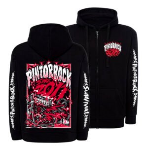 PINTORROCK SUDADERA CREMALLERA NEGRA AMPLI